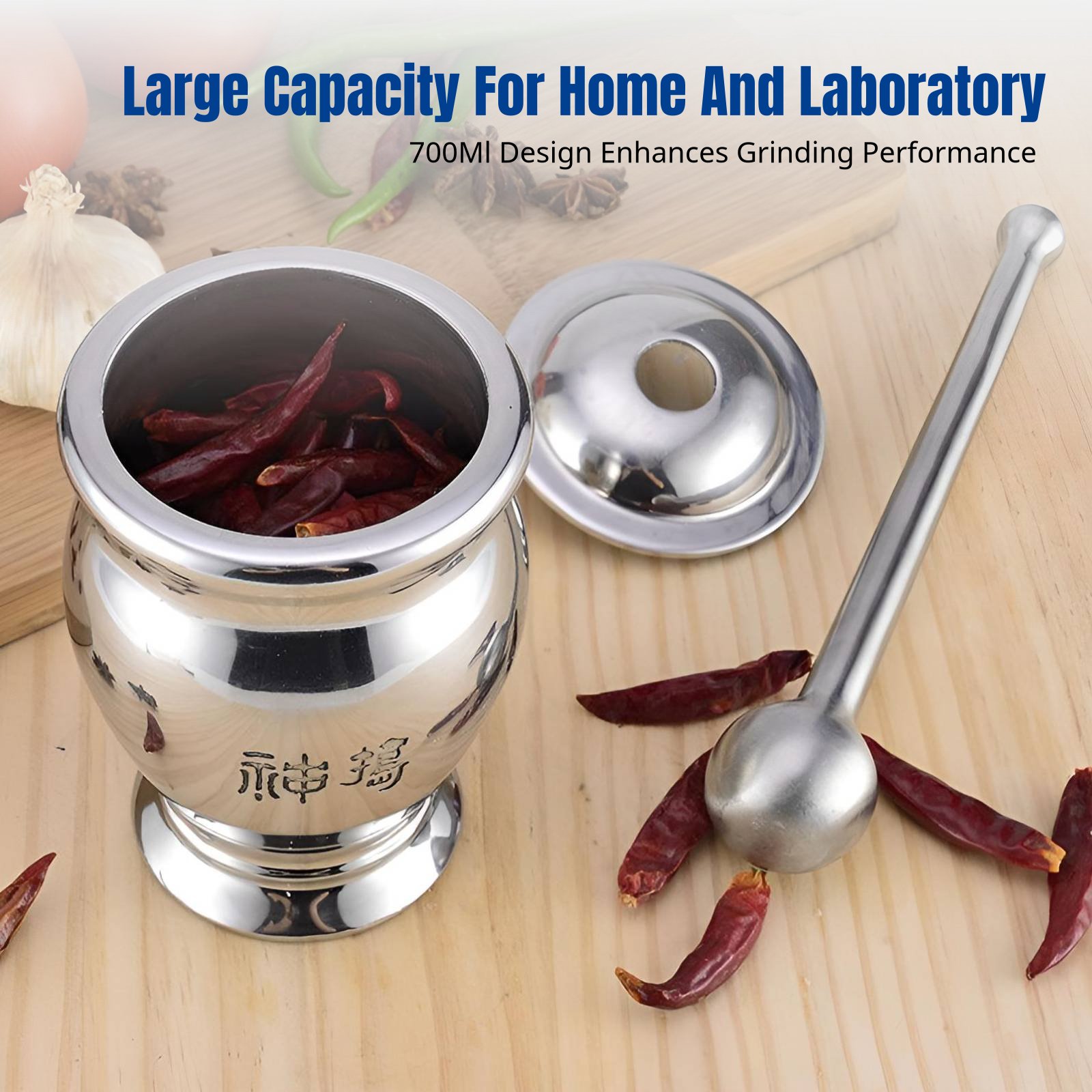 Medical Lab Usa - Sturdy 304 Steel Laboratory Grinding Bowl,