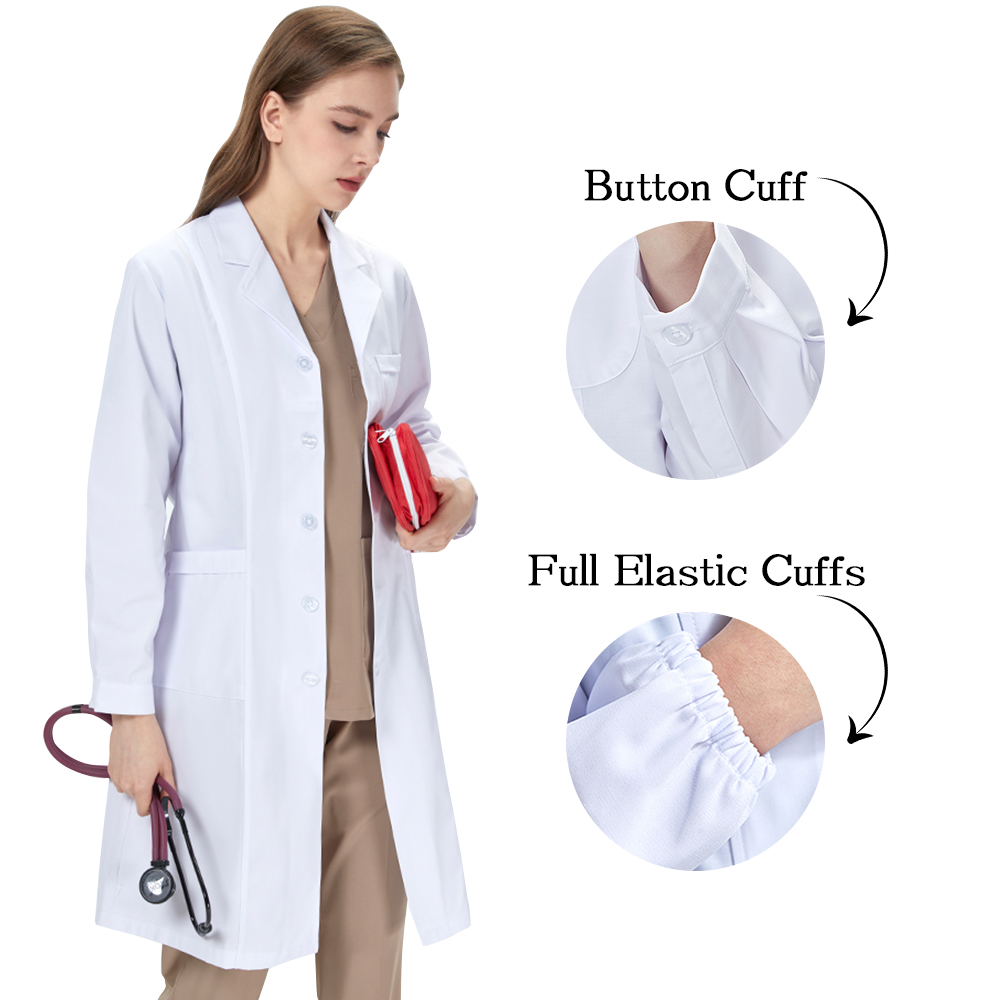 Medical Health Lab - White Lab Coats Unisex Hospital Surgeon