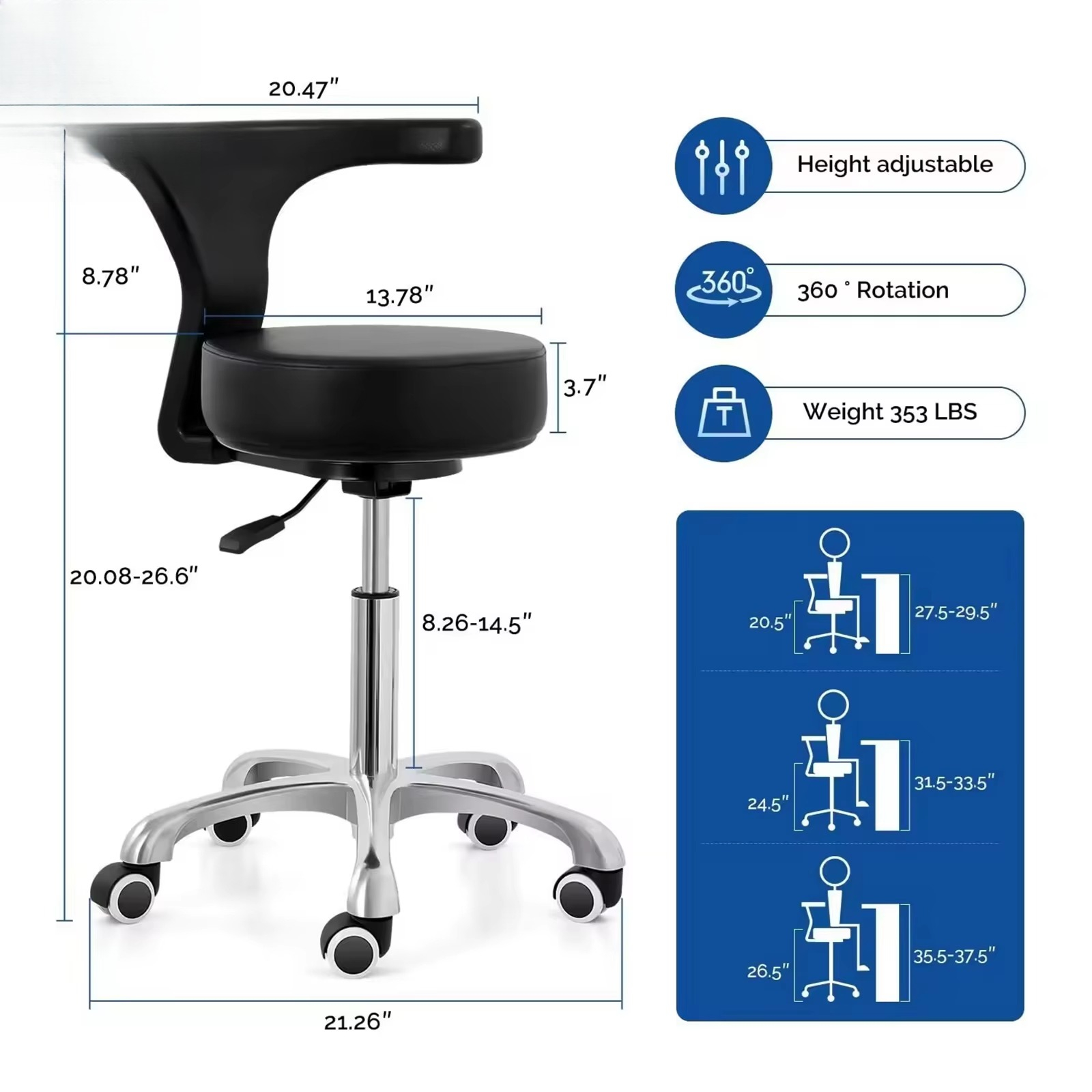 Nordic Minimalist Commercial M - Medical Lab Chair avis et prix